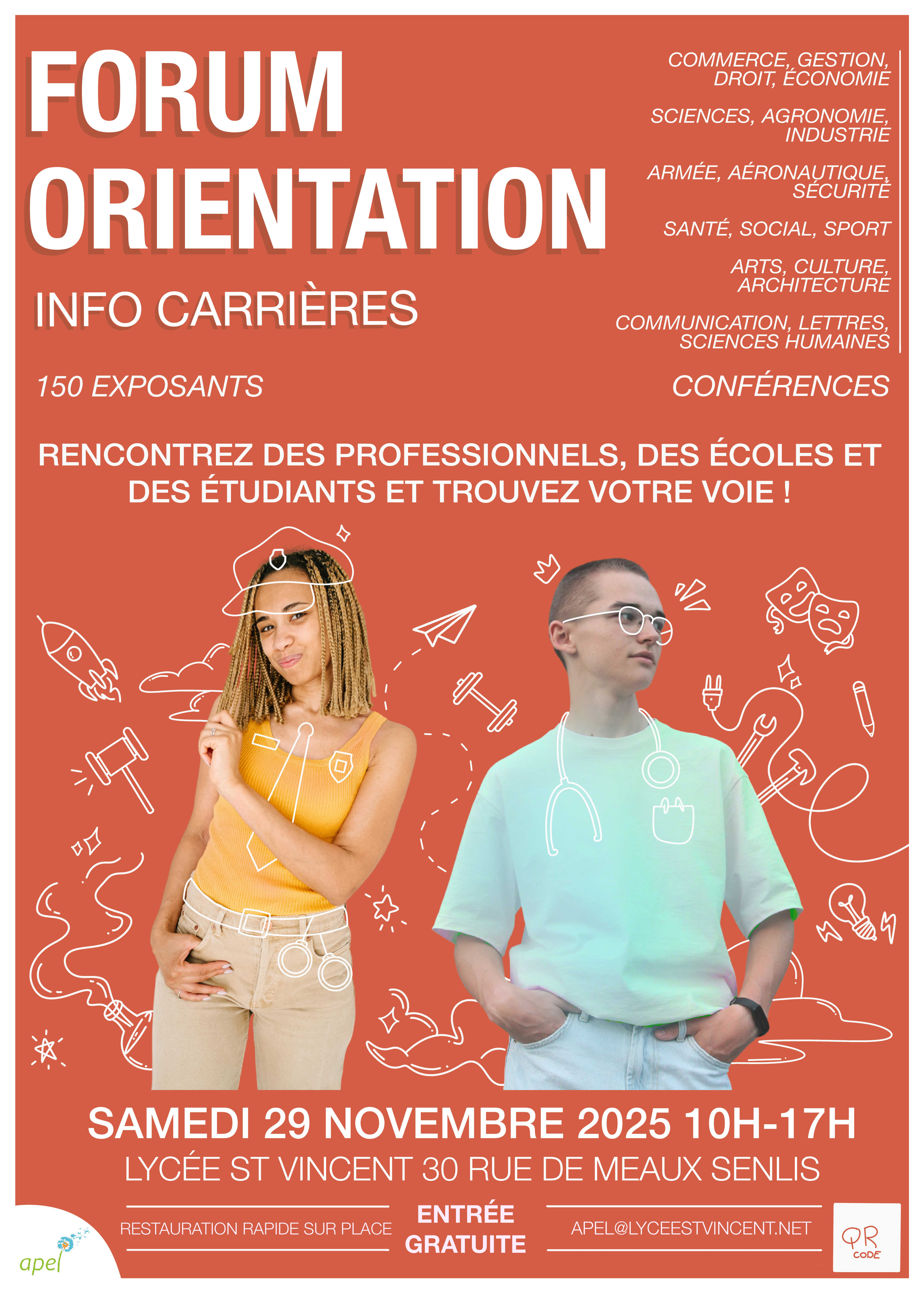Affiche journée info carrières du samedi 29 novembre 2025