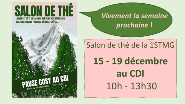 affiche salon de thé